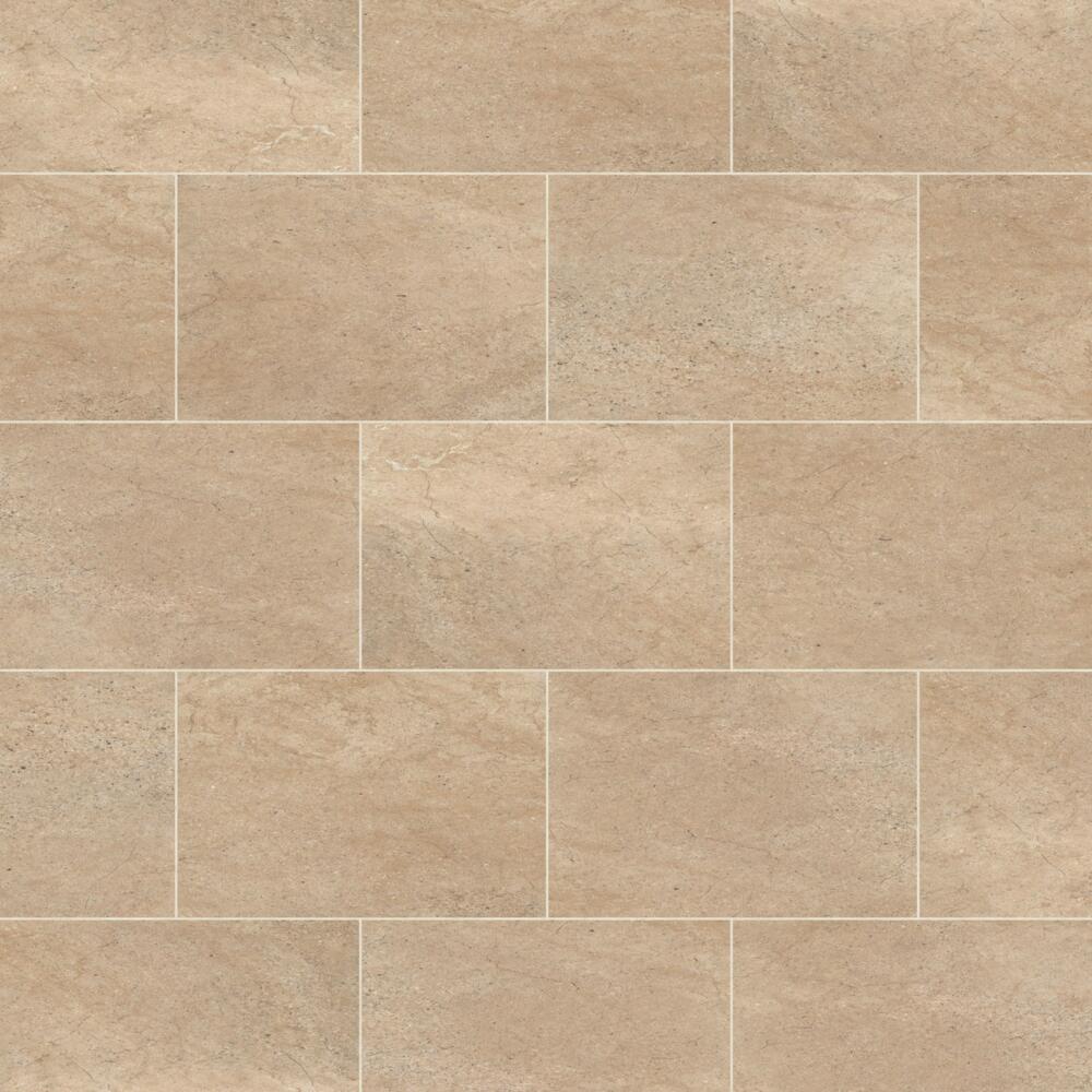 Knight Tile - Vinyl Flooring - Stone - Bath Stone